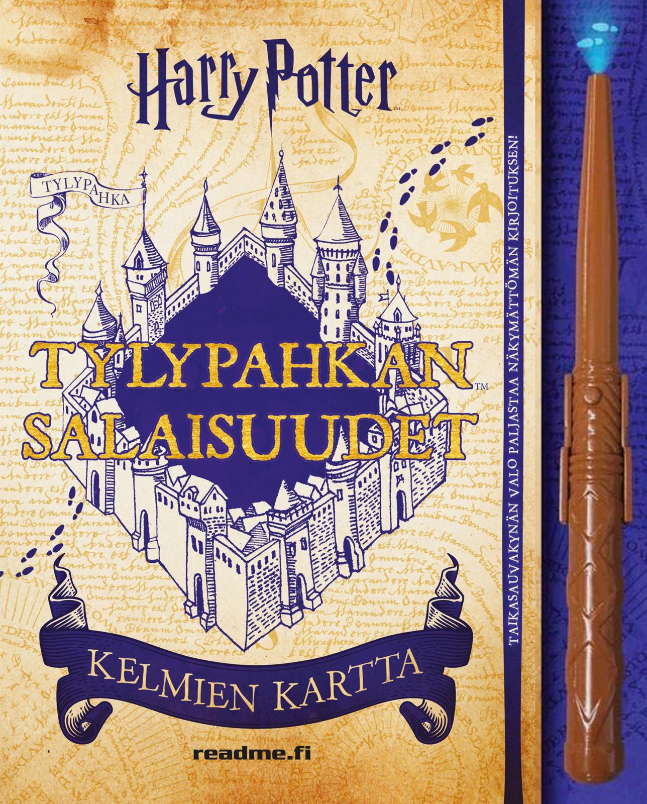 Etukansi. Erinn Pascal Harry Potter - Tylypahkan salaisuudet - Kelmien kartta