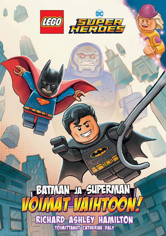 Etukansi. Lego Group. Batman & Superman - Voimat vaihtoon! seikkailukirja.