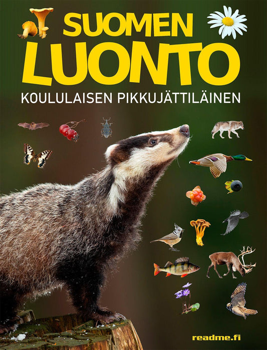 Etukansi. Viljami Ovaskainen. Minna Ovaskainen. Suomen luonto - Koululaisen pikkujättiläinen.