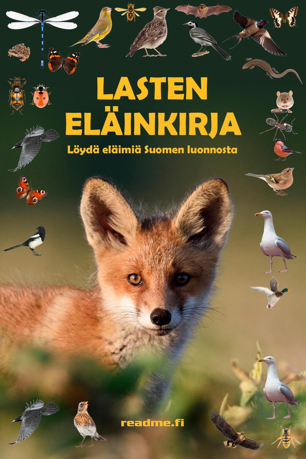 Etukansi. Viljami Ovaskainen Lasten eläinkirja - 2025 laajennettu painos
