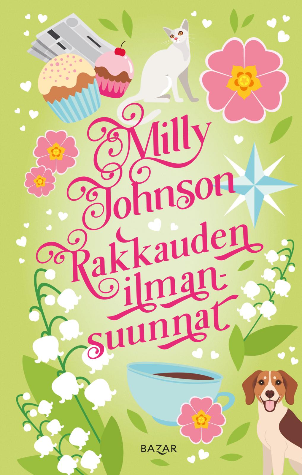 Etukansi. Milly Johnson. Rakkauden ilmansuunnat