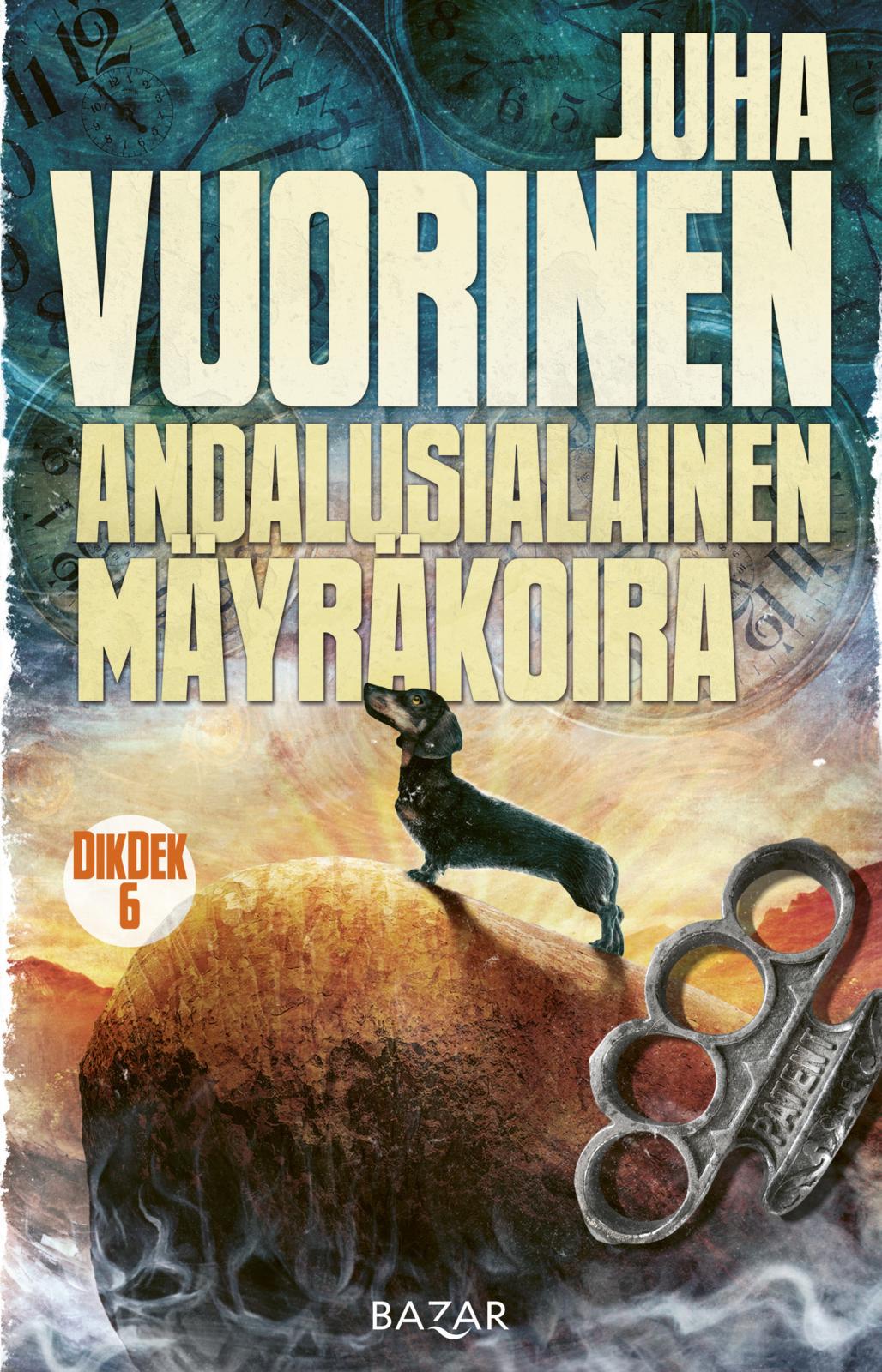 Etukansi. Juha Vuorinen. Andalusialainen mäyräkoira