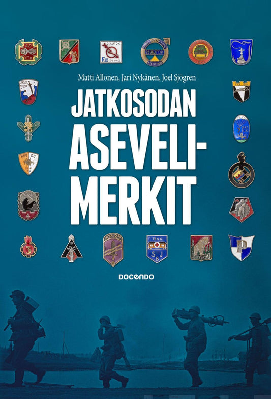 Etukansi. Matti Allonen. Jari Nykänen. Joel Sjögren. Jatkosodan asevelimerkit.