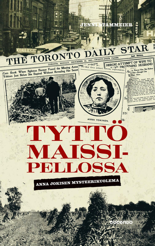 Etukansi. Jenni Stammeier. Tyttö maissipellossa.