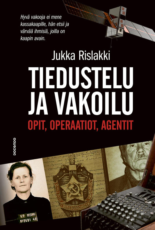 Etukansi. Jukka Rislakki. Tiedustelu ja vakoilu.
