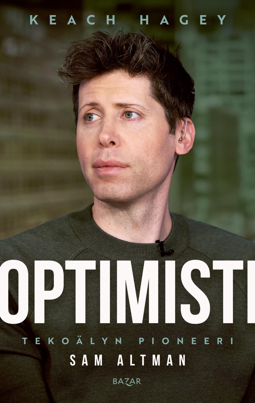 Etukansi. Keach Hagey Optimisti