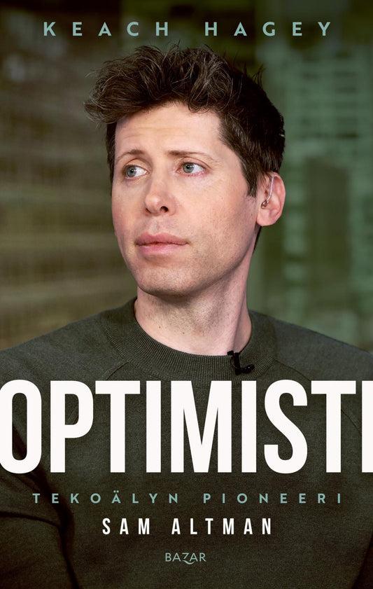 Etukansi. Keach Hagey. Optimisti.
