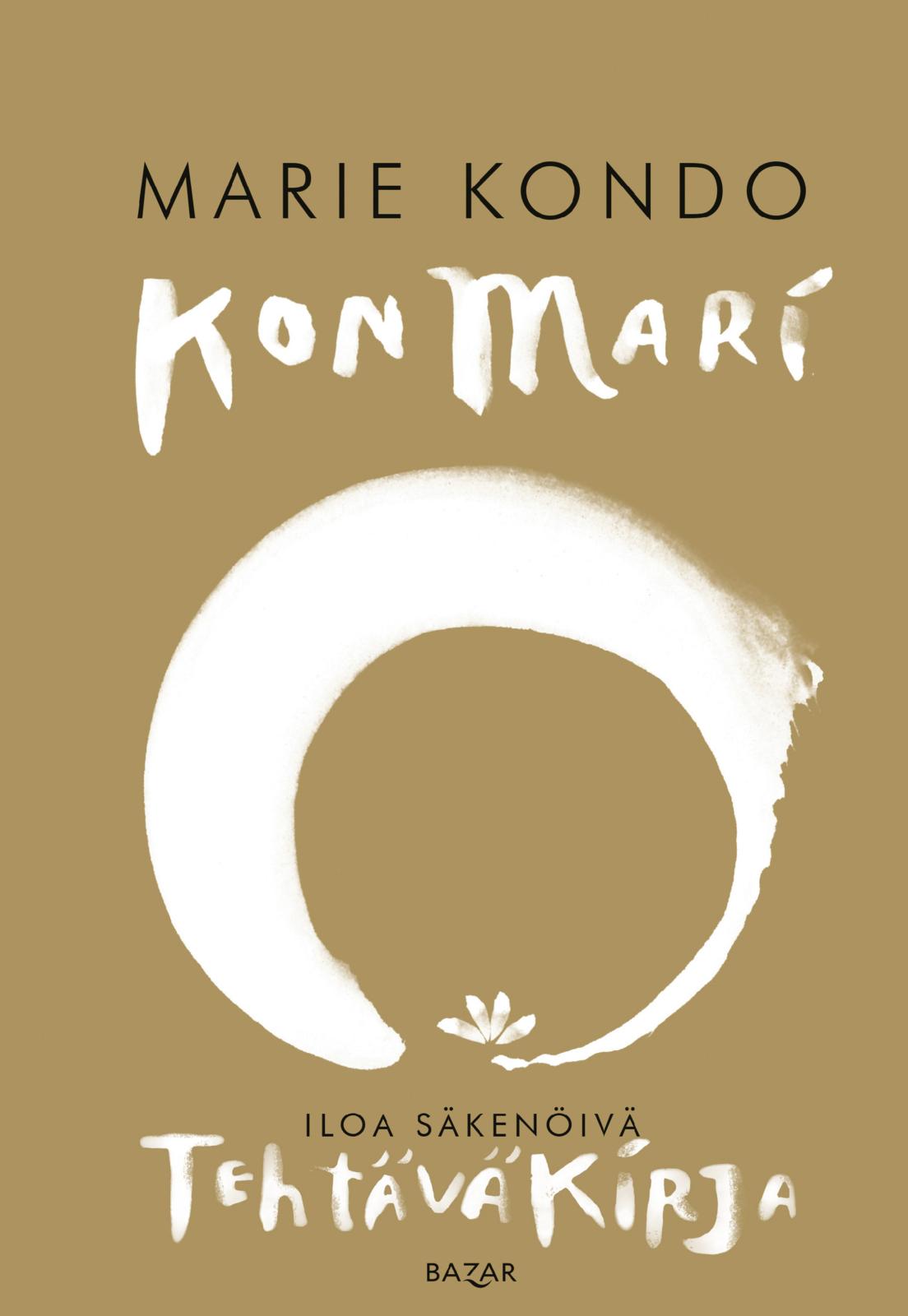 Etukansi. Marie Kondo KonMari – Iloa säkenöivä tehtäväkirja