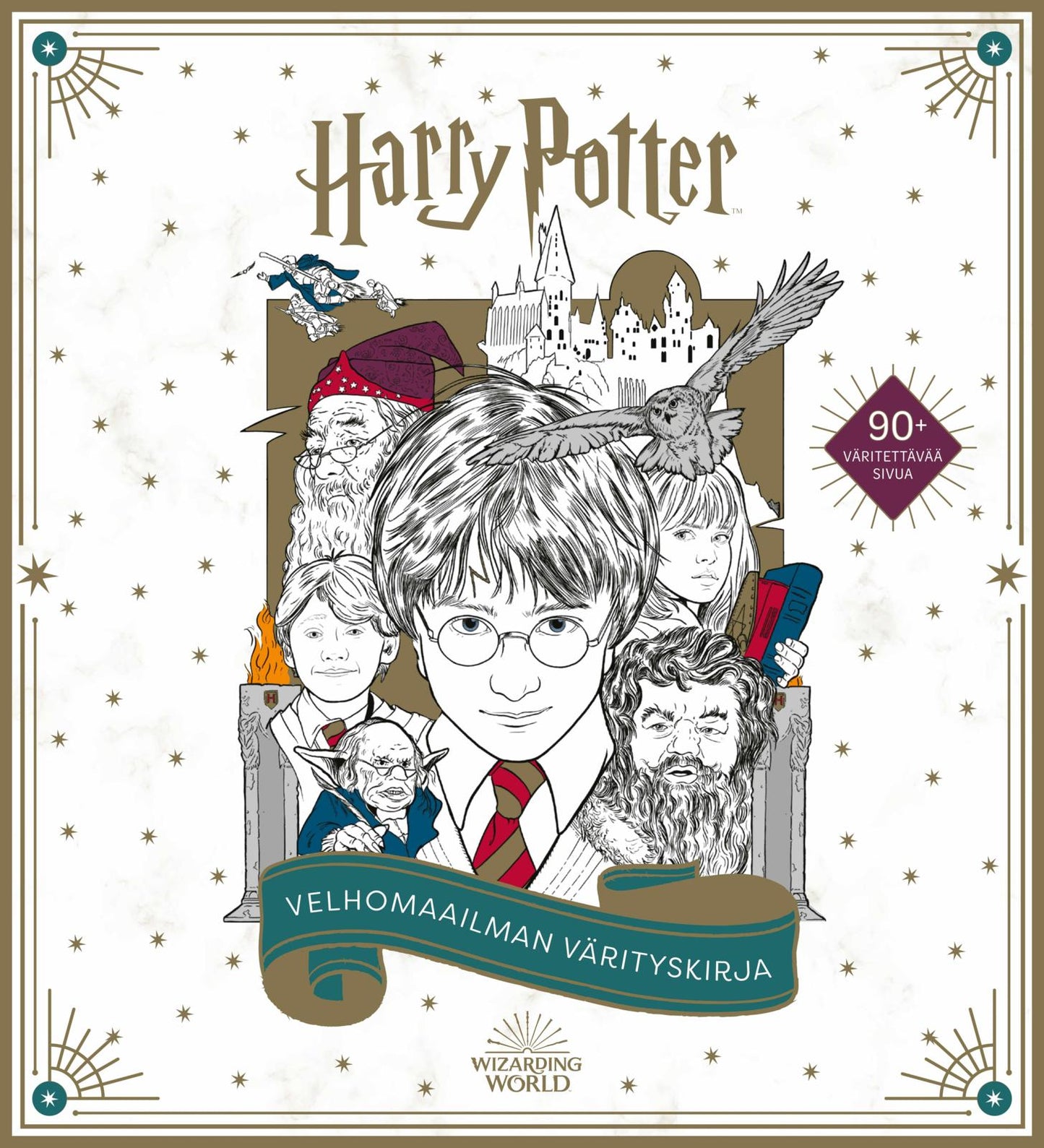 Etukansi. Warner Bros. Entertainment Harry Potter - Velhomaailman värityskirja - Official