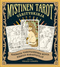 Etukansi. Catherine Davidson Mystinen tarot - Värityskirja - Kauniita tarotaiheisia kuvia kissoja rakastaville
