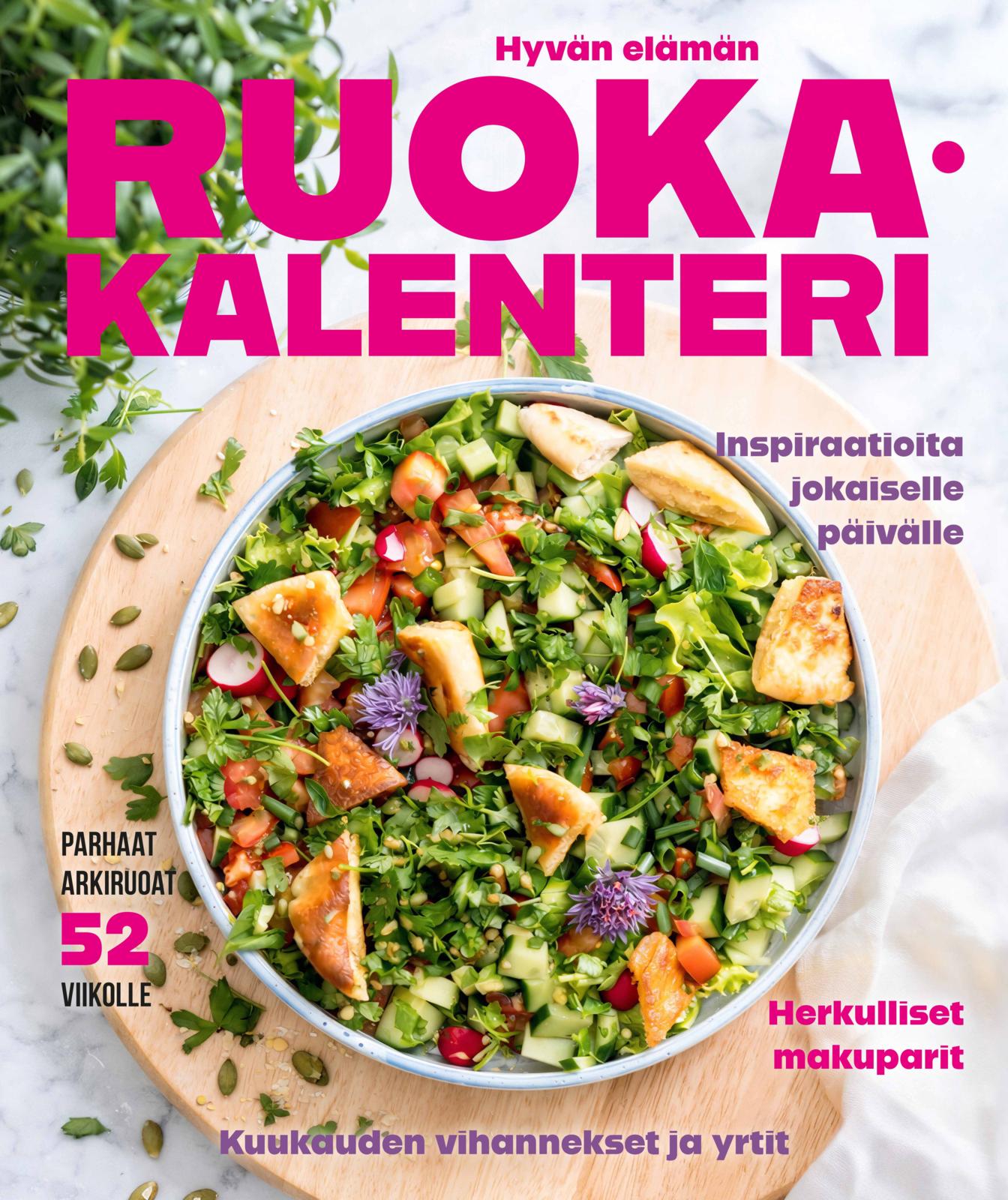 Etukansi. Sari Spåra Hyvän olon ruokakalenteri