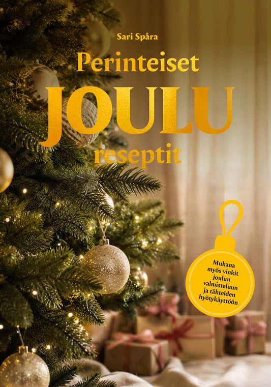Etukansi. Sari Spåra. Joulu - Sari Spåran perinteiset joulureseptit 2026 painos.