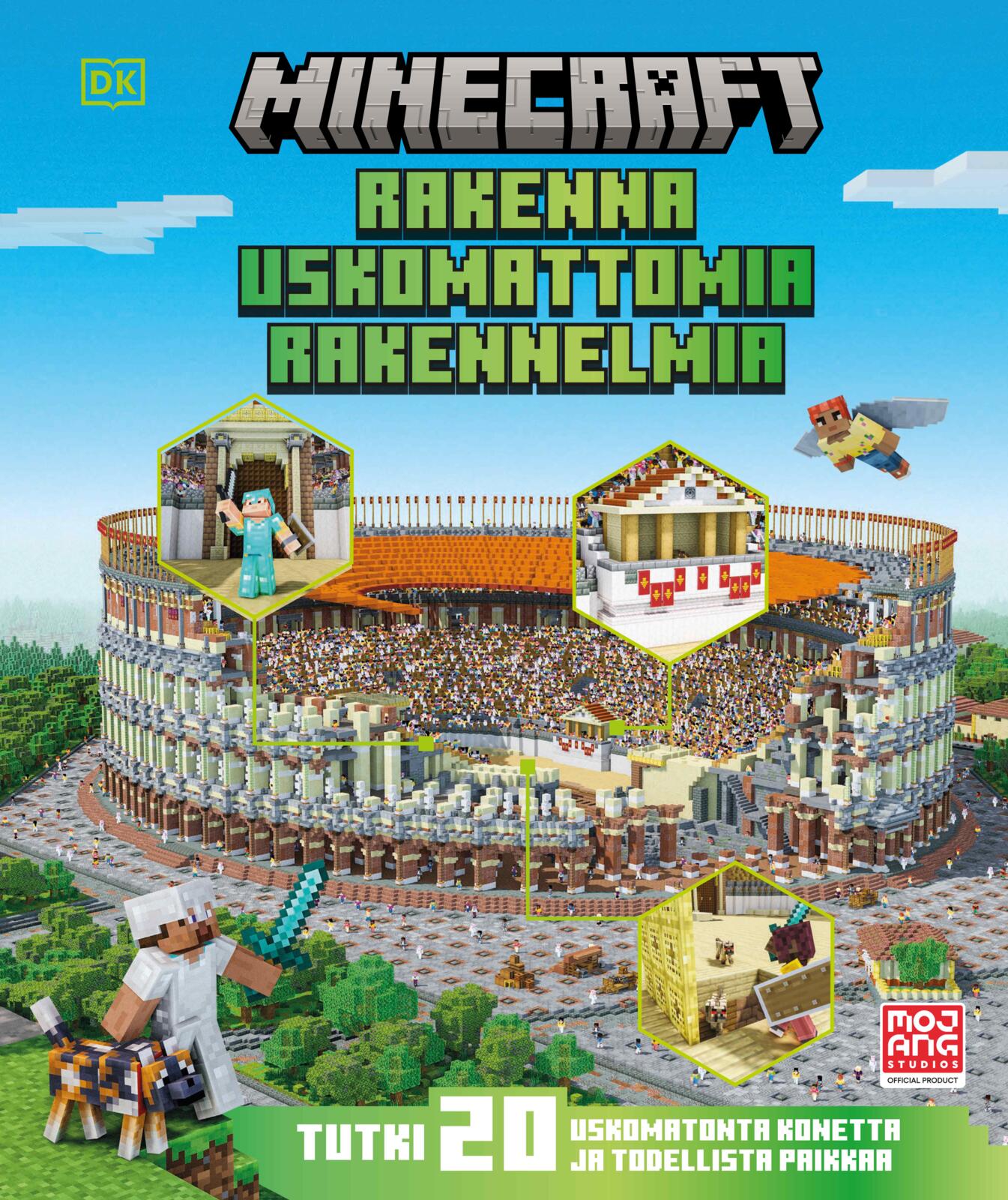 Etukansi. Mojang Minecraft - Rakenna uskomattomia rakennelmia