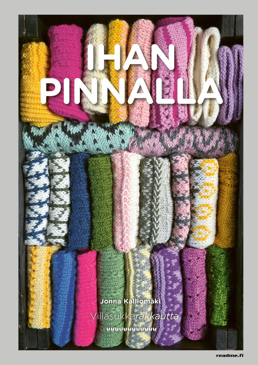 Etukansi. Jonna Kalliomäki. Villasukkarakkautta - Ihan pinnalla.