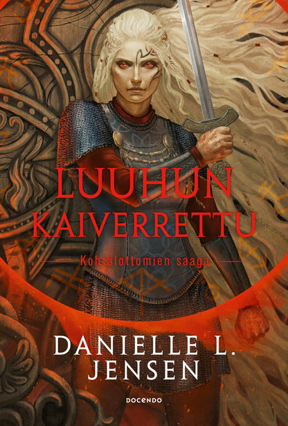 Etukansi. Danielle L. Jensen Luuhun kaiverrettu