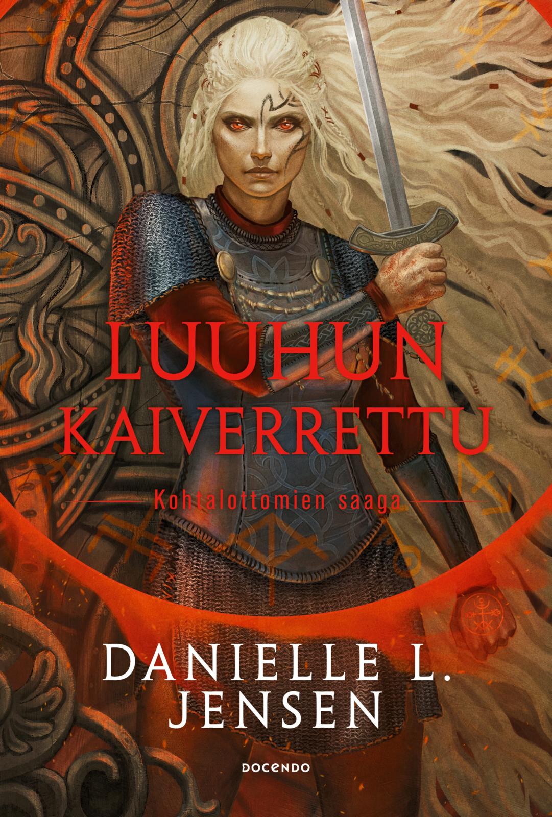Etukansi. Danielle L. Jensen Luuhun kaiverrettu