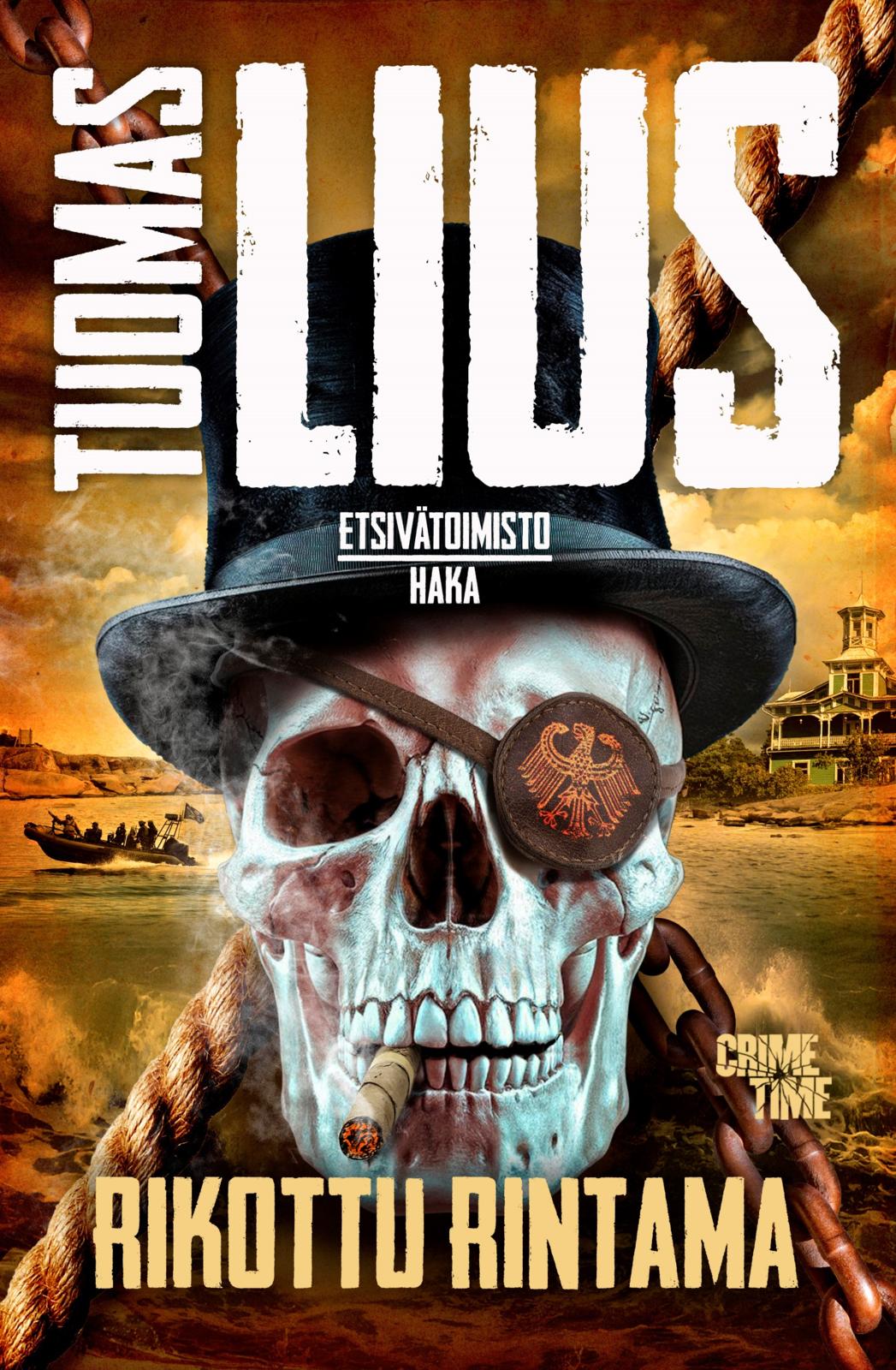 Etukansi. Tuomas Lius Rikottu rintama