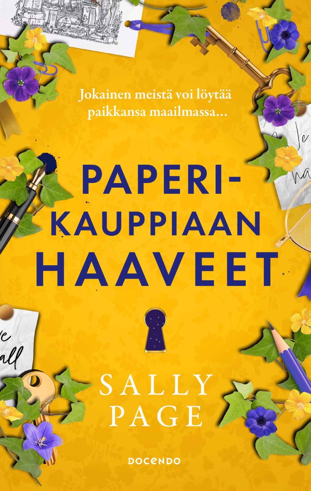 Etukansi. Sally Page Paperikauppiaan haaveet